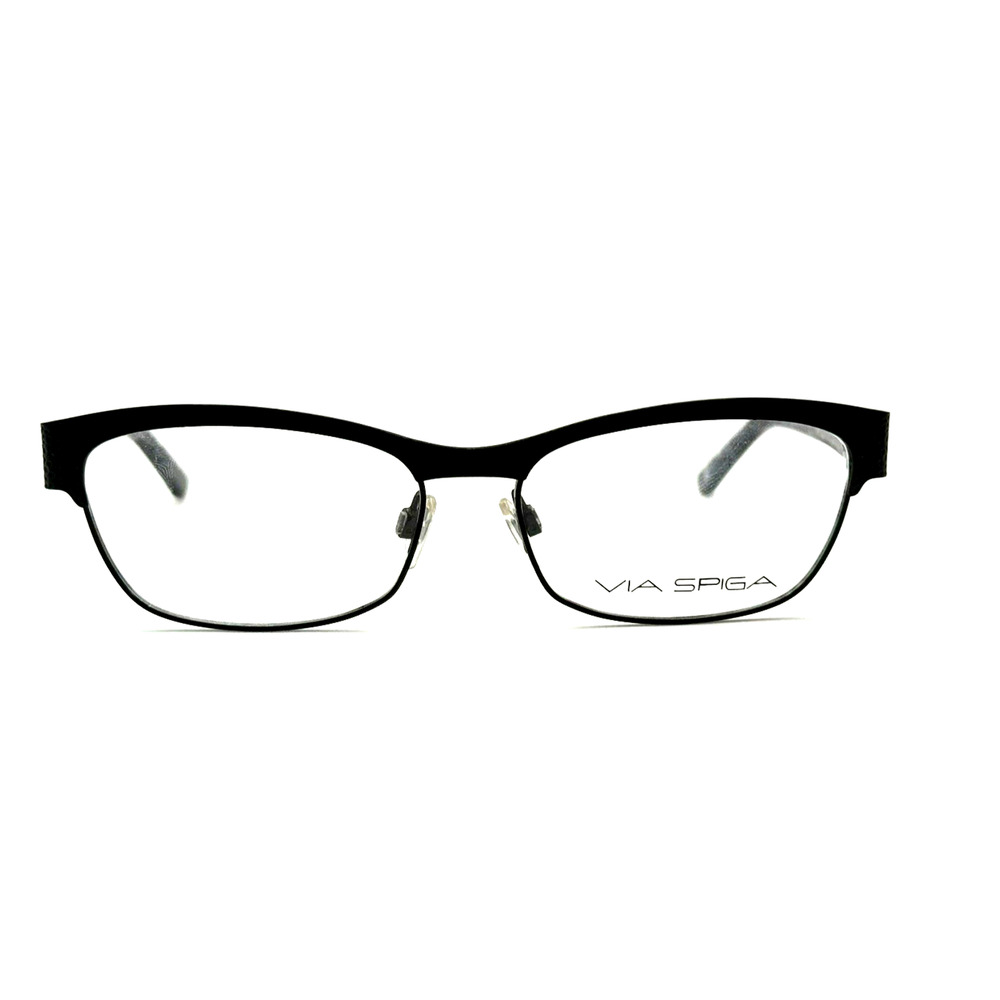 VIA SPIGA JEMMA BLACK EYEGLASSES SUNGLASSES FRAMES 53-15-135